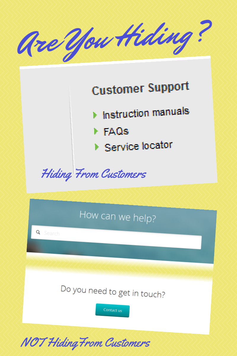 Are You Hiding From Your Customers Graphic