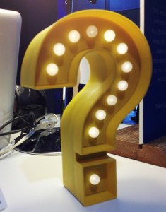 Light up question mark photo